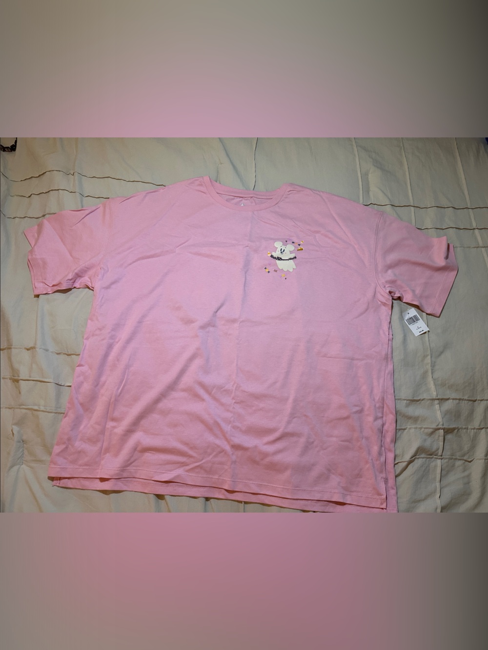 Disney Pink Short Sleeve Tee with Koala Chest Graphic
